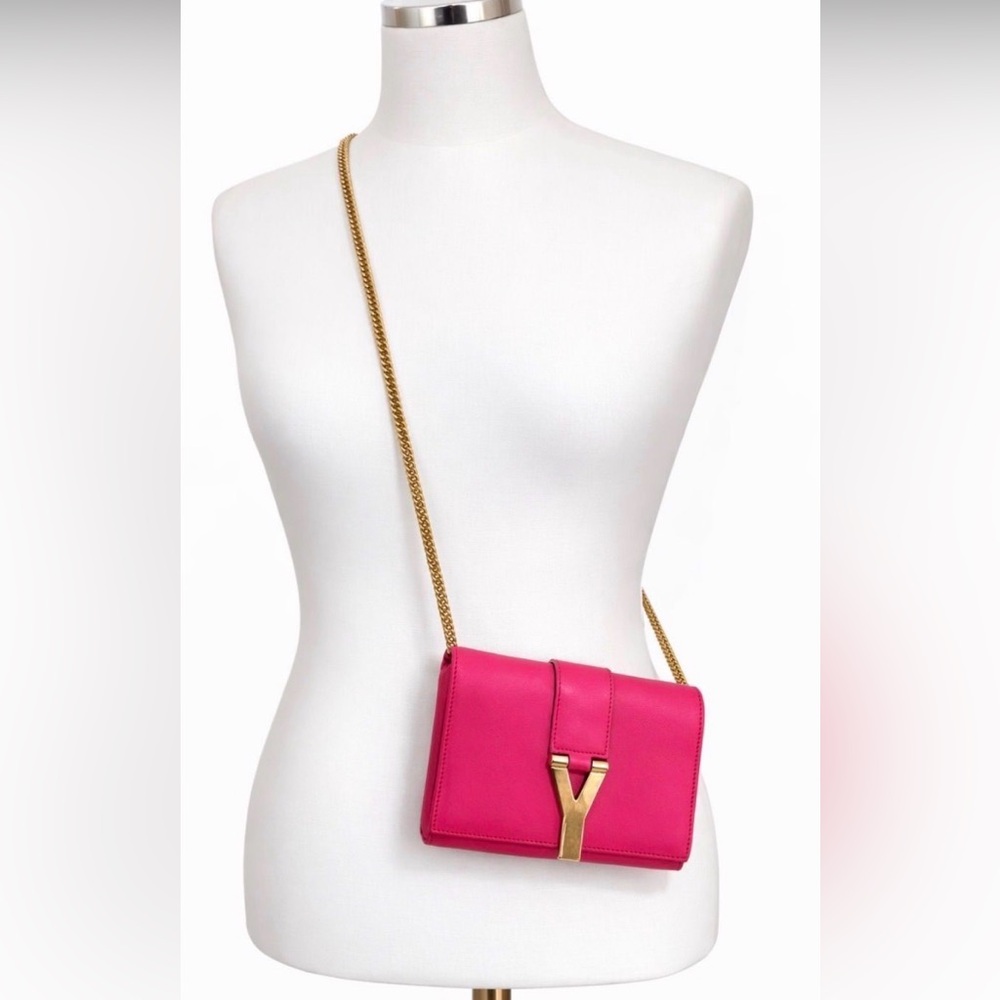 ✨ Saint Laurent YSL Uptown Chain Bag – Pink ✨